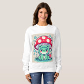 Happy Frog & Umbrella 🐸 ☔ Sweatshirt (Vorne ganz)