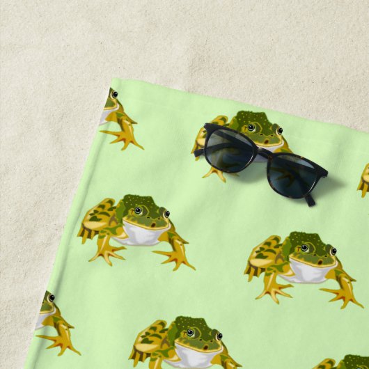 Happy Frogs Beach Handtuch - Farbe wählen (Beispiel)