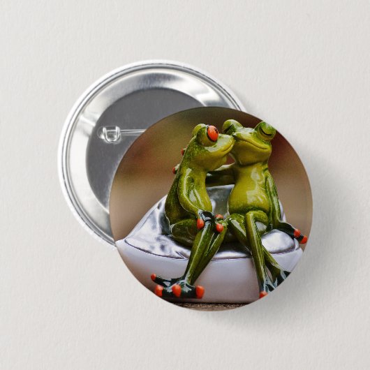 Happy Frogs Button (Vorne & Hinten)