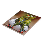 Happy Frogs Fliese (Seite)