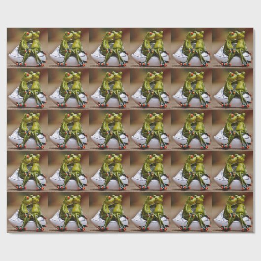 Happy Frogs Geschenkpapier (Flach)