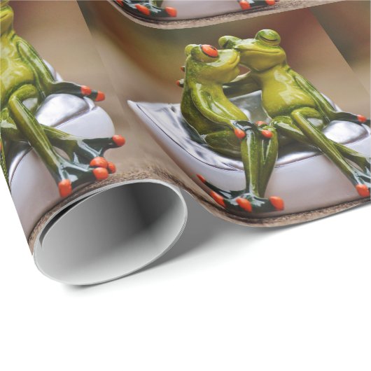 Happy Frogs Geschenkpapier (Rolleneckpunkt)