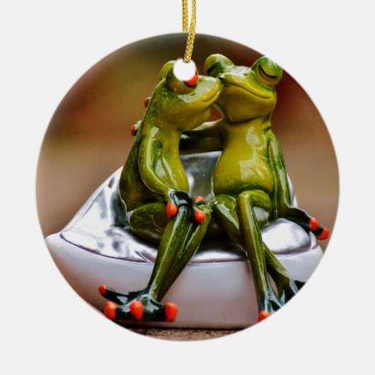 Happy Frogs Keramikornament (Vorne)