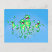 Happy Frogs Postcard Postkarte (Vorderseite)