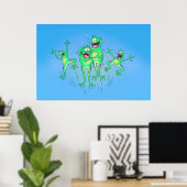 Happy Frogs Poster (Heimbüro)
