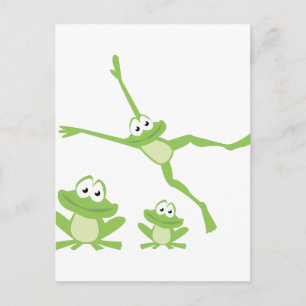 Happy Frogs Postkarte