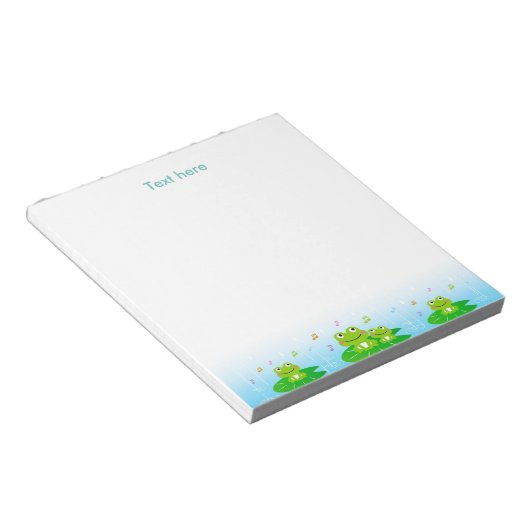 Happy Frogs Simple Notepad Notizblock (angewinkelt)