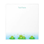 Happy Frogs Simple Notepad Notizblock (Vorderseite)
