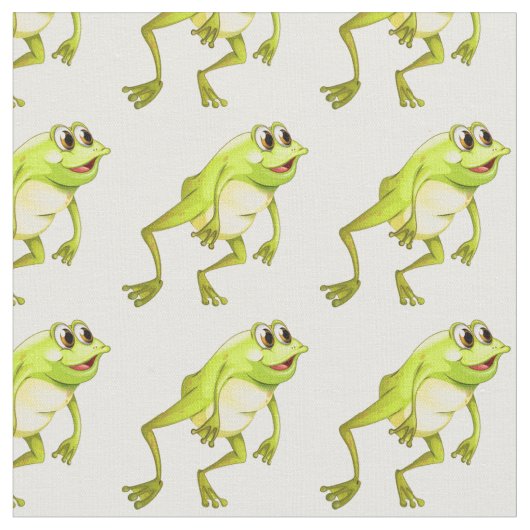 Happy Frogs Stoff (Nahaufnahme)