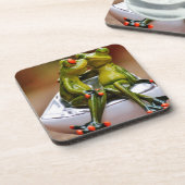 Happy Frogs Untersetzer (Linke Seite)
