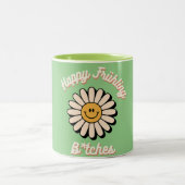 Happy Frühling Zweifarbige Tasse (Mittel)