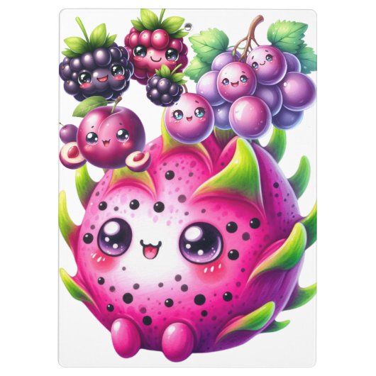 Happy Fruit Klemmbrett (Rückseite)