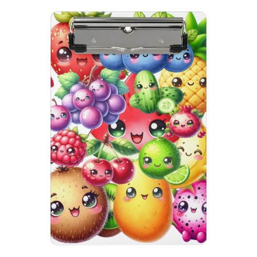 Happy Fruit Mini Klemmbrett (Vorderseite)