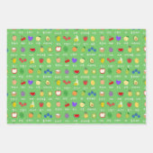 Happy Fruit Party (Koreanisch) Geschenkwrap Geschenkpapier Set (Vorderseite 3)