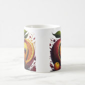 Happy Fruits Liebe Heart - Einzigartiger Mode-Stil Kaffeetasse (Mittel)