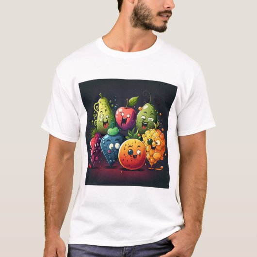 Happy fruits t Shirt (Vorderseite)