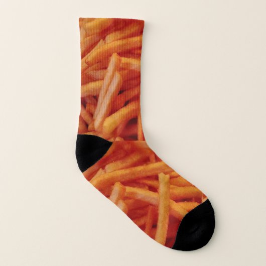 Happy Fry Day French Fries Socken (Links - Innen)