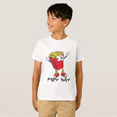 Happy Fryday Funny T-Shirt - French Fries Spaß Tsh (Vorne ganz)