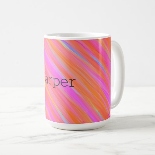 Happy Fun Colorful Bold Bright Collection Kaffeetasse (VorderseiteRechts)
