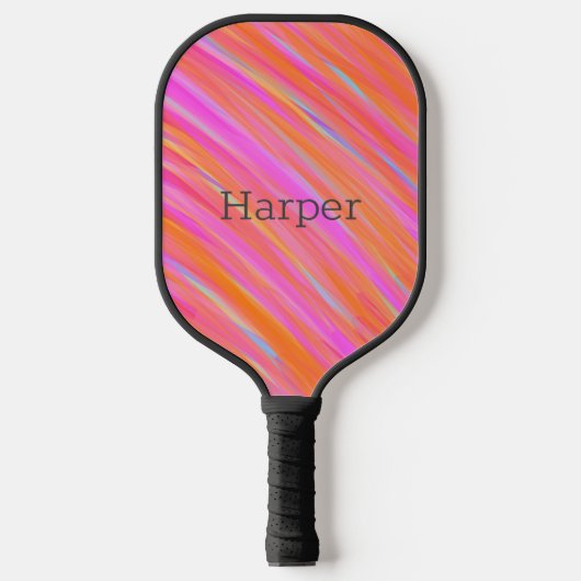 Happy Fun Colorful Bold Bright Collection Pickleball Schläger (Vorderseite)