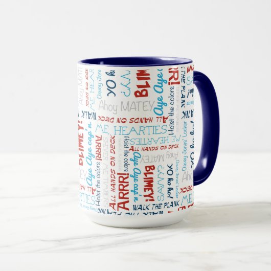 Happy Fun Party Pirate Tasse (VorderseiteRechts)