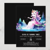 Happy Fun Princess Birthday Einladung (Vorne/Hinten)