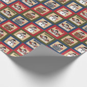 Happy Fun Snowmen | Weihnachten Geschenkpapier (Ecke)