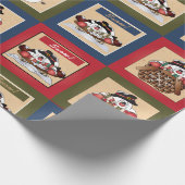 Happy Fun Snowmen | Weihnachten Geschenkpapier (Ecke)