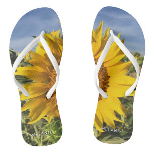 Happy Fun Sunflower Summer Beach Badesandalen