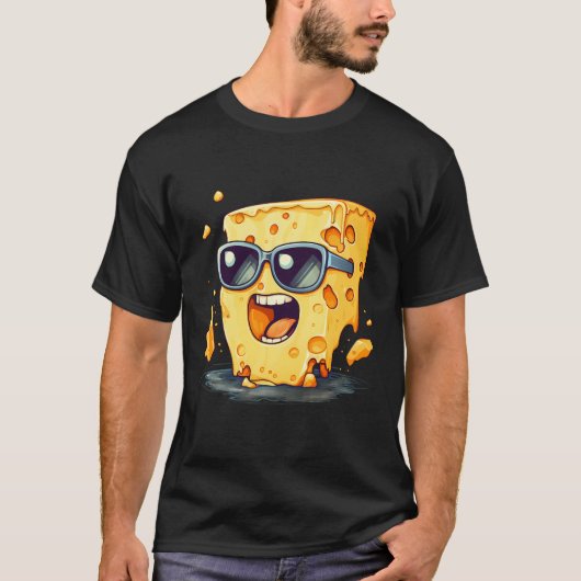 Happy Funny Cheese T-Shirt (Vorderseite)