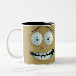 Happy Funny Face Zweifarbige Tasse