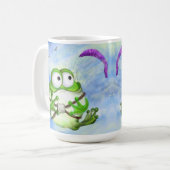 Happy Funny Frog Paraglider Tasse (Vorderseite Links)