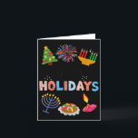 Happy Funny Holidays Diwali Kwanzaa Hanukkah Chris Karte<br><div class="desc">Happy Funny Holidays Diwali Kwanzaa Hanukkah Weihnachten</div>