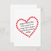 Happy Funny Valentinstag Geschenk zitiert sarkasti Dankeskarte (Vorne/Hinten)