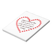Happy Funny Valentinstag Geschenk zitiert sarkasti Notizblock (Rotiert)