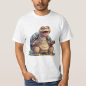 Happy Galapagos Tortoise von Galapagos Inseln T-Shirt (Vorderseite)