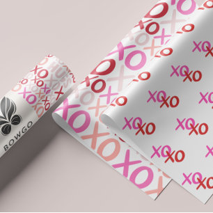 Happy Galentine XOXO Hugs und Kisses Pink Gal Pal Geschenkpapier Set