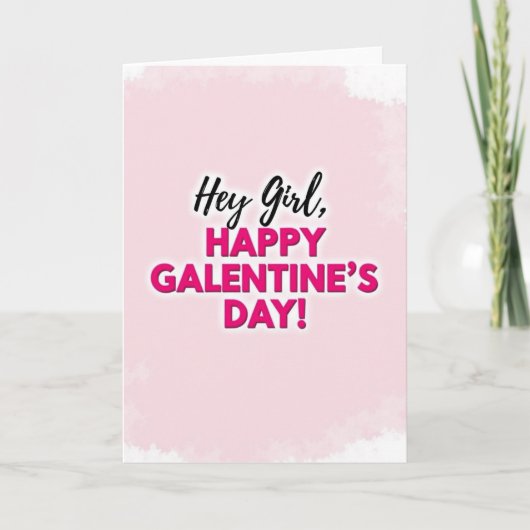 Happy Galentines Bestie Card Karte (Vorderseite)