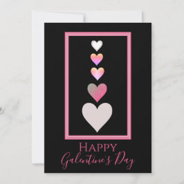Happy Galentine's Day Best Friend Hearts Niedlich Feiertagskarte