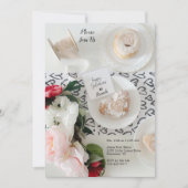 Happy Galentine's Day Black Heart Bunch Einladung (Vorderseite)