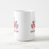 Happy Galentines Day Chicken Squad Cute Funny Hens Kaffeetasse (Mittel)