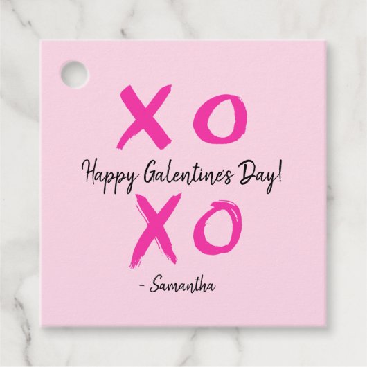 Happy Galentine's Day Custom xoxo valentin Geschenkanhänger (Vorderseite)