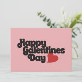 Happy Galentines Day Einladung (Stehend Vorderseite)