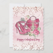 Happy Galentine's Day Frauen Designs Feiertagskarte (Vorderseite)