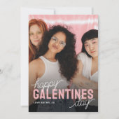 Happy Galentines Day Friends Foto Feiertagskarte (Vorderseite)