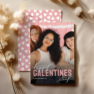 Happy Galentines Day Friends Foto Feiertagskarte