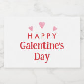 Happy Galentine's Day Gastgeschenk Schaumweinetikett (Einzelnes Label)