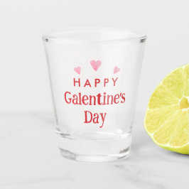 Happy Galentine's Day Gastgeschenk Schnapsglas