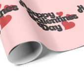 Happy Galentines Day Geschenkpapier (Rolleneckpunkt)