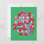Happy Galentine's day herzen Valentine's Day Card Karte (Vorderseite)